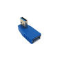 USB 3.0 Left Angle A Male to A Female Adapter - Blue (FN-AD-USB-24)