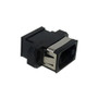 MPO Fiber Coupler for Straight Wiring (Key Up to Key Down) Panelmount, Black (FN-FO-AD1000)