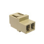 LCLC Fiber Coupler FF Multimode 625 Micron Duplex Ceramic Beige FN-FO-AD108