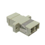 LC/LC Fiber Coupler F/F Multimode 62.5 Micron Duplex Ceramic Panel Mount, Beige (FN-FO-AD108-PM)