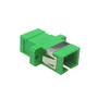SC/SC APC Fiber Coupler F/F Singlemode Simplex Ceramic Panelmount, Green (FN-FO-AD604-PMA)
