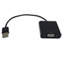 6 inch USB 2.0 A Male to VGA Female Adapter - Black (FN-USB-VGA)