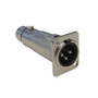 XLR Male D-Cut to XLR Female - Nickel (FN-WP-IN-XLRMF)