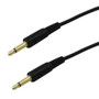15ft 3.5mm mono male to male 28AWG FT4  - Black (FN-AUD-200-15)