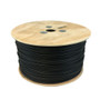 1000ft 2C Audio Bulk Cable - 22AWG Stranded 90% Braid, 100% Foil Black CMP (FN-BK-AD02C22-6BK)