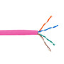 1000ft 4 Pair Cat5e 350MHz Stranded UTP FT4CMR Bulk Cable - Pink FN-BK-C5EST-4PK