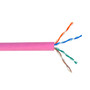 1000ft 4 Pair Cat5e 350MHz Stranded UTP FT4CMR Bulk Cable - Pink FN-BK-C5EST-4PK