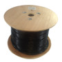 1000ft 4pr Cat6A 10Gig UTP stranded 24AWG bulk cable FT4/CMR - Black (FN-BK-C6AST-4BK)