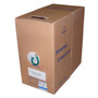 1000ft 4 Pair Cat6 550MHz Solid Shielded STP FT4CMR Bulk Cable - Green FN-BK-C6SL-4GNS