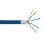 1000ft 4 Pair Cat6 550MHz Stranded Shielded STP FT4CMR Bulk Cable - Blue FN-BK-C6ST-4BLS