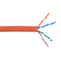 1000ft 4 Pair Cat6 Stranded UTP FT4/CMR Bulk Cable - Orange (FN-BK-C6ST-4OR)