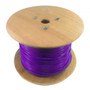 1000ft 4 Pair Cat6 Stranded UTP FT4/CMR Bulk Cable - Purple (FN-BK-C6ST-4PR)