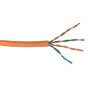 500ft 4pr Cat6 10Gig UTP stranded 28AWG ultra-thin bulk cable FT4 - Orange (FN-BK-C6STU-4OR-500)
