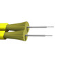 AFL Corning SM duplex 9 Micron fiber zip cord 2mm jacket OFNR per meter - Yellow FN-BK-F2Z-SMB-R
