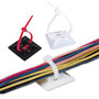 Adhesive cable tie mount 1x 1 - Natural - Pack of 100 FN-CT-M100-CL