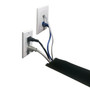 Carpet Cable Cover 4 Inch Wide Black per foot FN-RW-CC4-BK