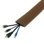 Floor track cord cover with adhesive tape - BROWN (FN-RW-FT100-BR)