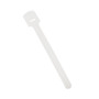 3.5 inch by 1/4 inch Rip-Tie Mini Strap - White - Pack of 7 (FN-VL-MS25-03WH-07)