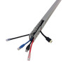 6ft Plastic Wiring Duct with Cover 1x2 - Grey FN-WD-1020-GY
