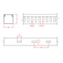 6ft Plastic Wiring Duct with Cover 2x3 - Grey FN-WD-2030-GY