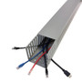 6ft Plastic Wiring Duct with Cover 4x4 - Grey FN-WD-4040-GY