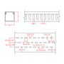 6ft Plastic Wiring Duct with Cover 4x4 - Grey FN-WD-4040-GY