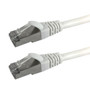 1ft RJ45 Cat5e Stranded Shielded 26AWG Molded Patch Cable CMR - White (FN-CAT5ESM-01WH)