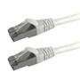 2ft RJ45 Cat5e Stranded Shielded 26AWG Molded Patch Cable CMR - White FN-CAT5ESM-02WH