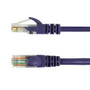 8 inch RJ45 Cat6 550MHz Molded Patch Cable - Purple (FN-CAT6-0.8PR)