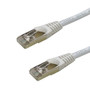 15ft Cat6a SSTP 10GB Molded Patch Cable - White (FN-CAT6AS-15WH)