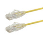 2ft Cat6a UTP 10Gb Ultra-Thin Patch Cable - Yellow (FN-CAT6AUT-02YL)