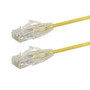 7ft Cat6a UTP 10Gb Ultra-Thin Patch Cable - Yellow (FN-CAT6AUT-07YL)