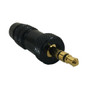 Premium 3.5mm Locking Stereo Male Solder Connector (6.3mm ID) - Black (FN-CN-S3.5ML-6.3BK)