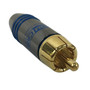 Premium RCA Male Solder Connector 65mm ID - Blue FN-CN-SRCAM-65BL