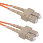 50ft 15m Multimode Duplex SCSC 625 micron Fiber Cable - 3mm Jacket FN-FO-104-50