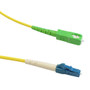 6ft (2m) singlemode simplex LC/UPC to SC/APC 9 micron Fiber Cable - 3mm jacket LSZH (FN-FO-609-06-SCA)