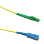 15ft - 5m Fiber Singlemode Simplex LC/APC to SC/UPC 9 micron - 3mm jacket LSZH (FN-FO-609-15-LCA)