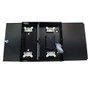 Indoor Wall Mounted Fiber Optic Distribution Box 24 Couplers Maximum - Black FN-PP-F1500-BK