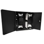 Indoor Wall Mounted Fiber Optic Distribution Box 48 Couplers Maximum - Black FN-PP-F1503-BK