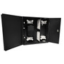 Indoor Wall Mounted Fiber Optic Distribution Box 48 Couplers Maximum - Black FN-PP-F1503-BK