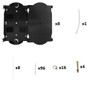 Indoor Wall Mounted Fiber Optic Distribution Box (96 Couplers Maximum) - Black (FN-PP-F1505-BK)