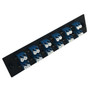Loaded Adapter Panel with 12x Duplex LCUPC Singlemode - Black