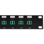 16-port LC/LC Multimode 50u OM3/4 Duplex Patch Panel, 19" Rackmount 1U (FN-PP-FO408-16)