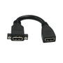 6 inch HDMI Female to Female Adapter with Screw Holes (FN-AD-HDMIS-6IN)