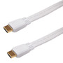 15ft HDMI High Speed wEthernet 4K2K 60Hz flat cable FT4  - White FN-HDMI-140F-15WH