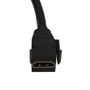 6 inch HDMI Female to Female Keystone Wall Plate Insert - Black (FN-WP-INB-HDMI3-6IN)
