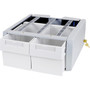 Ergotron SV4344 Supplemental Double Tall Drawer - 4536 g Weight Capacity - Gray White 97-984