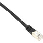 Black Box Cat6 250-MHz Shielded, Stranded Cable SSTP (PIMF), PVC, Black, 3-ft. (0.9-m) - 3 ft Category 6 Network Cable for Network - 1 (Fleet Network)