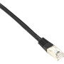 Black Box Cat6 250-MHz Shielded, Stranded Cable SSTP (PIMF), PVC, Black, 5-ft. (1.5-m) - 4.9 ft Category 6 Network Cable for Network - (Fleet Network)