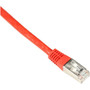 Black Box Cat6 250-MHz Shielded, Stranded Cable SSTP (PIMF), PVC, Red, 5-ft. (1.5-m) - 4.9 ft Category 6 Network Cable for Network - 1 (Fleet Network)